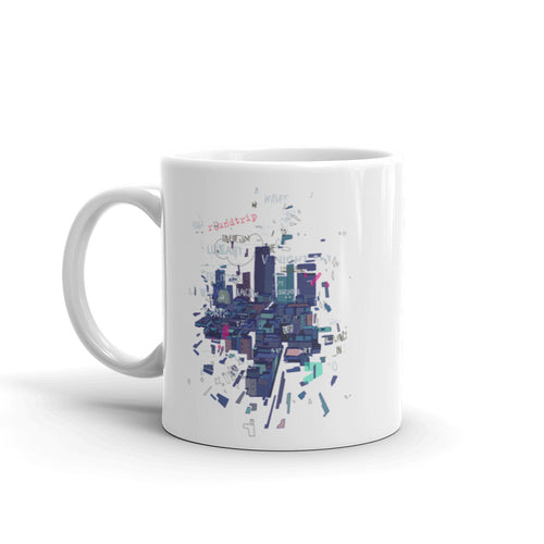 White glossy mug - Roundtrip (+Logo)