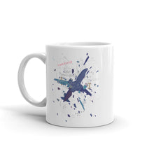 Load image into Gallery viewer, White glossy mug - Roundtrip (+Logo)