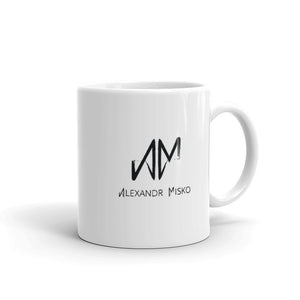 White glossy mug - Alex Misko (+Logo)